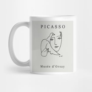 Picasso abstract women line art Mug